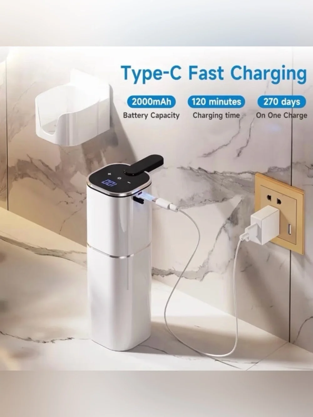 Upgraded Larger Capacity Automatic Dish Soap Dispenser Touchless